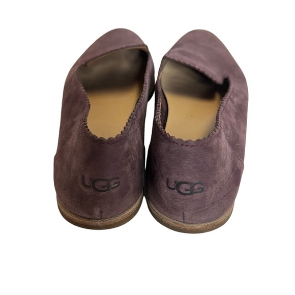 UGG Vista Driving Moccasins Flats Size 8 In Burgundy Plum — Gently Worn - Picture 3 of 6